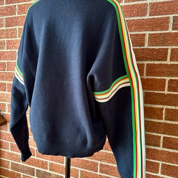 Isabel Marant Étoile Striped Knit Pullover Sweater Navy Crew, Size 40 EU 8 US - Picture 2 of 9